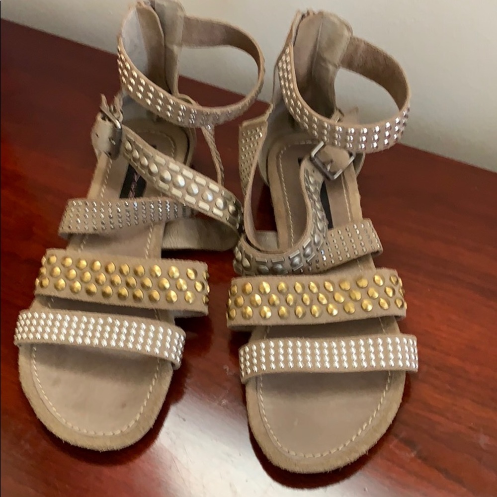 Womens sandals by Steven studded suede 10M VGC